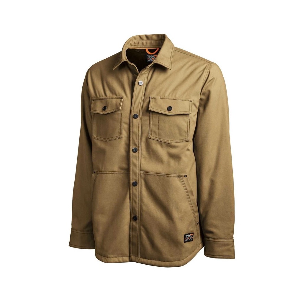 Timberland PRO Mens 20th Anniversary Insulated Shirt Jacket Tan XL TB0A1V6S NWOT